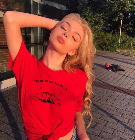 Футболка с принтом планеты B рубашка переключателем климата остановкой мирового