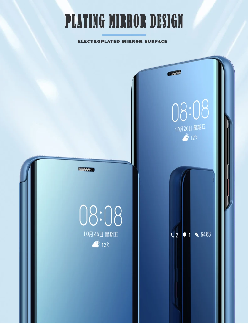 Clear View зеркало флип чехол для huawei Коврики 20 10 9 8 Pro P30 P 30 20 10 9 8 Pro рlus Lite Nova 4 3 3e 3i смарт-чехол-подставка