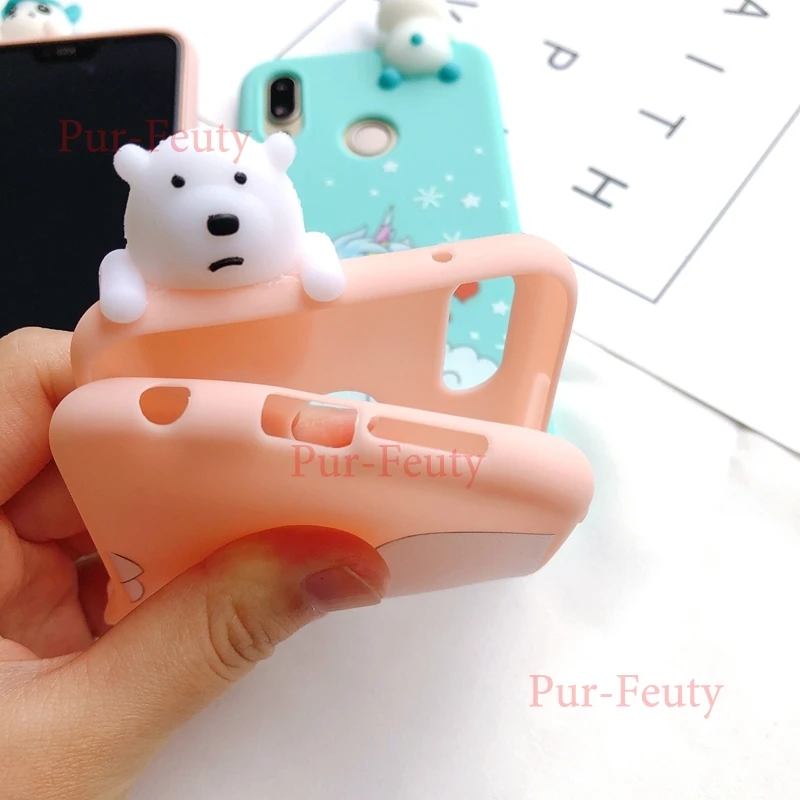Чехлы для etui Xiaomi Redmi 6 A Redmi6 3D Kawaii Медведь Единорог силиконовые чехлы 6A A6 Redmi6A M1804C3CH 5