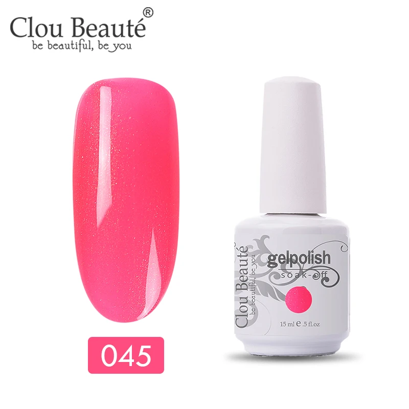 11045 Clou Beaute 47 цветов УФ-гель для ногтей Топ УФ светодиодный гель лак для ногтей Гибридный Полупостоянный Гель-лак для ногтей - Цвет: 11045