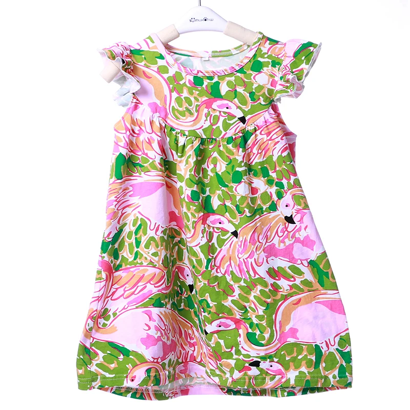 Girls Clothes Wholesale Colorful Cartoon Chicken Dress Summer Kids 2017 Kaiya Toddler | Детская одежда и обувь