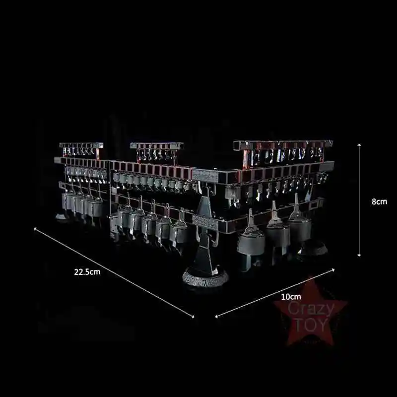 

Microworld Treasure Chimes 3D Metal Puzzle DIY Assemble Model Kits Laser Cut Jigsaw Building Toys Z011 for gift