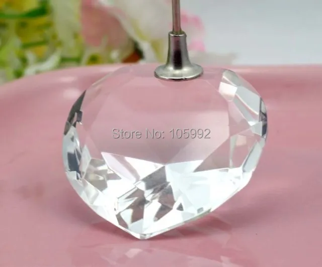 Креативный Хрустальный держатель для карт в форме сердца товары празднования