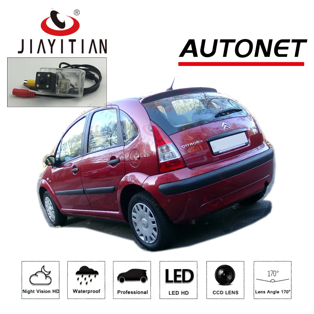 JiaYiTian камера заднего вида для Citroen C3 хэтчбек Pluriel 2002~ 2009 CCD/резервная камера/ночное видение/камера заднего вида