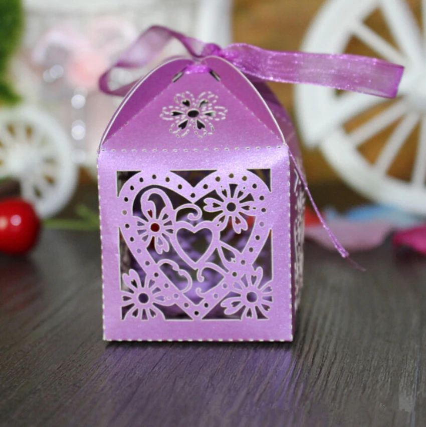 Purple Новые 5 шт. коробки для свадебного торта, роскошные новые подарочные украшения, вечерние, Сладкое Яблоко, для конфет, бумажная упаковка, милые, розовые, белые, для девушек - Цвет: Purple