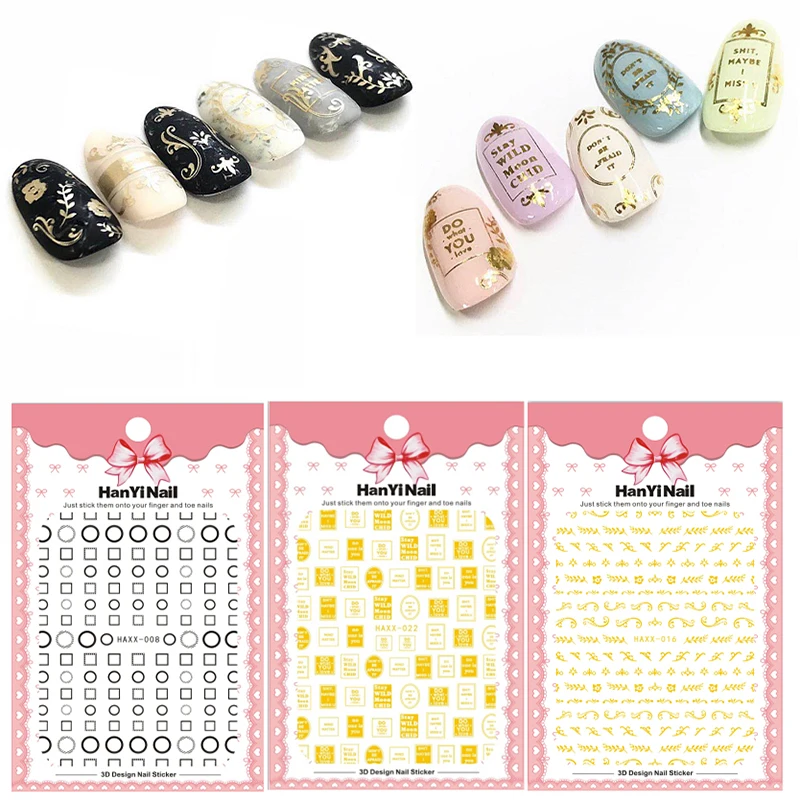 Nail Sticker Japanese Series Decals Tips Logo Symbol Art Decoration Design Back Adhesive Sticksers For | Красота и здоровье