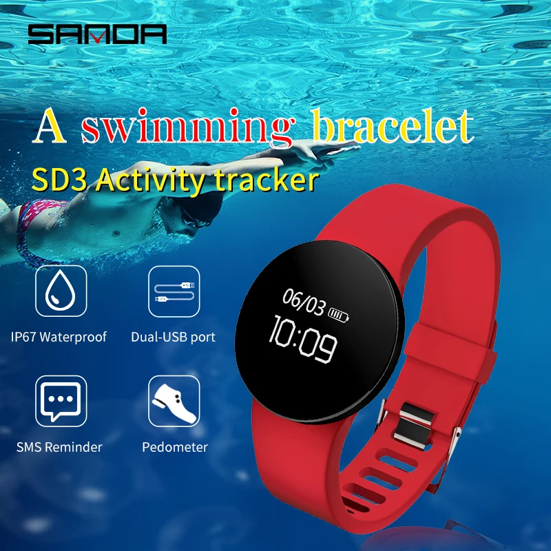 Смарт часы SANDA водонепроницаемые спортивные с Bluetooth мужские и женские