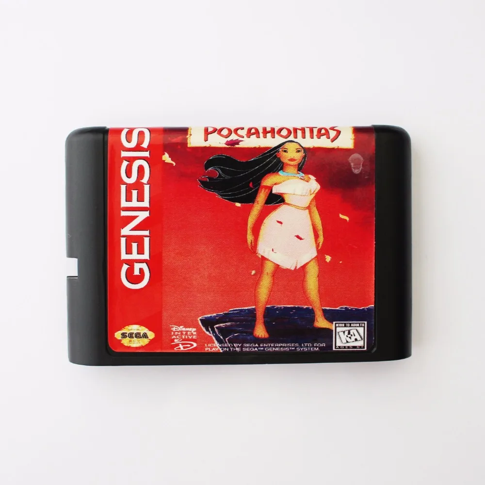 Покахонтас 16 бит SEGA MD игровая карта для Sega Mega Drive For Genesis|sega md game card|sega games16 bit |
