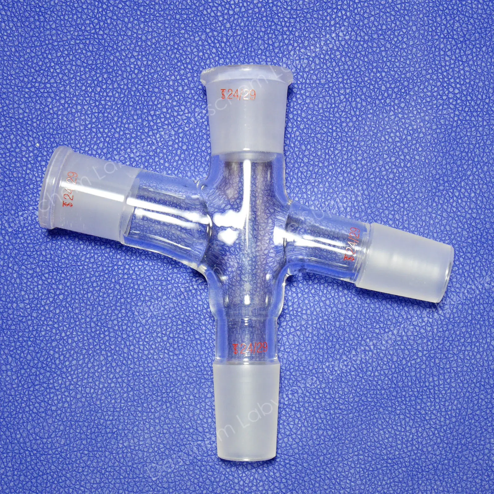 24/29 четырехходовая Дистилляция Соединительный стеклянный адаптер наземное