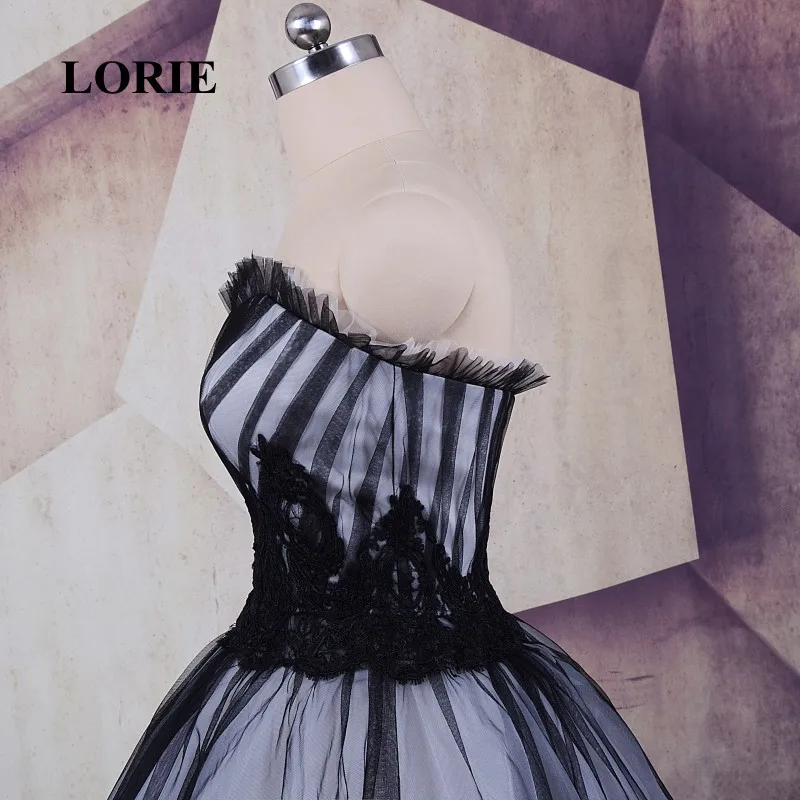 LORIE 2020 низкие/высокие вечерние платья со шнуровкой сзади мягкое Тюлевое Черное