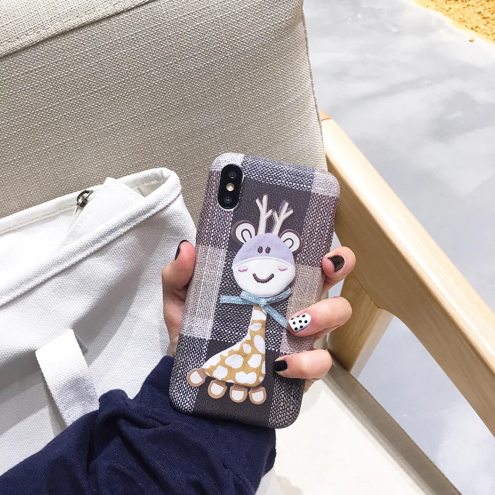 Бесплатная доставка милые животные с рисунком жирафа для iphonexr xsmax 7 8 plus 6splus воды