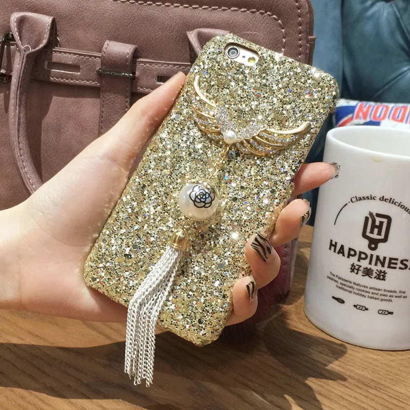 Чехол для iphone 6 6S Plus 7 8 роскошный блестящий чехол телефона с кристаллами и