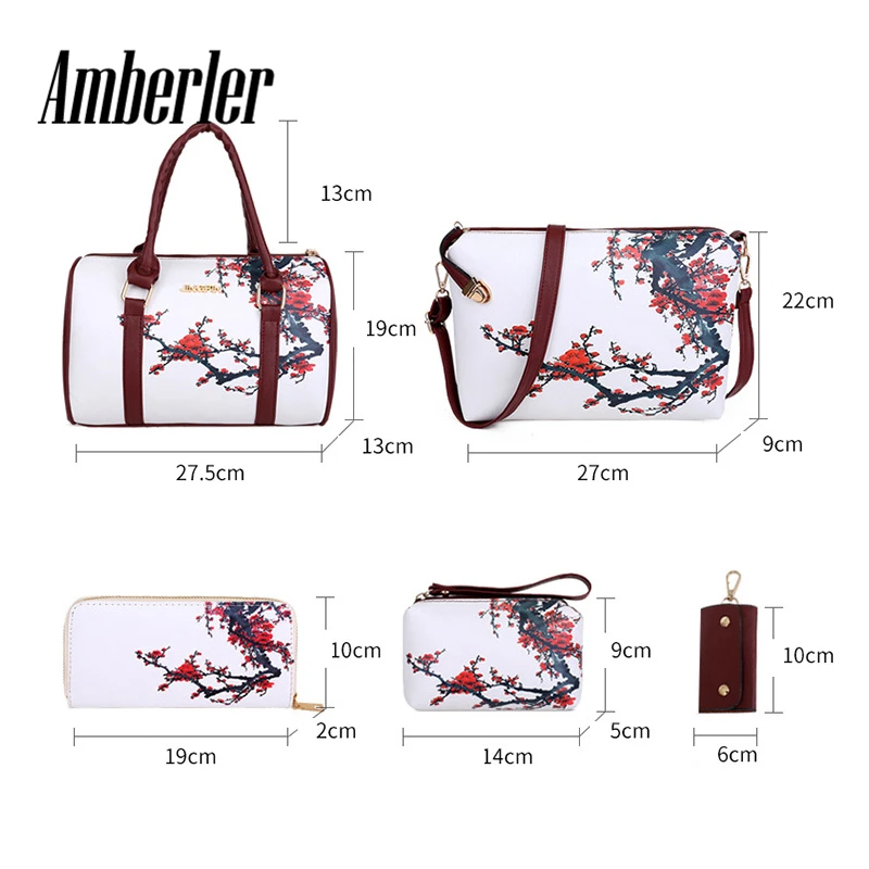 Amberler роскошные женские Сумки из искусственной кожи сумки с принтом дизайнерский
