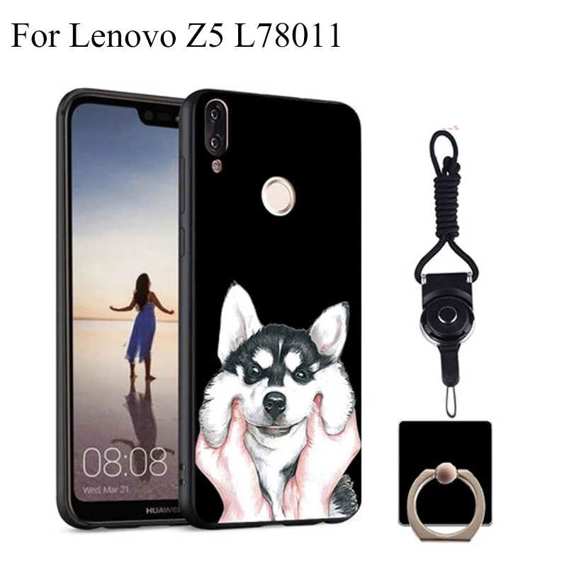 Мягкий чехол из ТПУ для телефона Lenovo Z5 L78011 Z 5 силиконовый черный простой мягкий