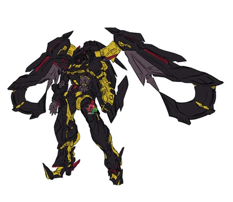 Оригинальный Bandai RG 24 1/144 Золотая heresy путаница Gundam модель ручной работы Черная