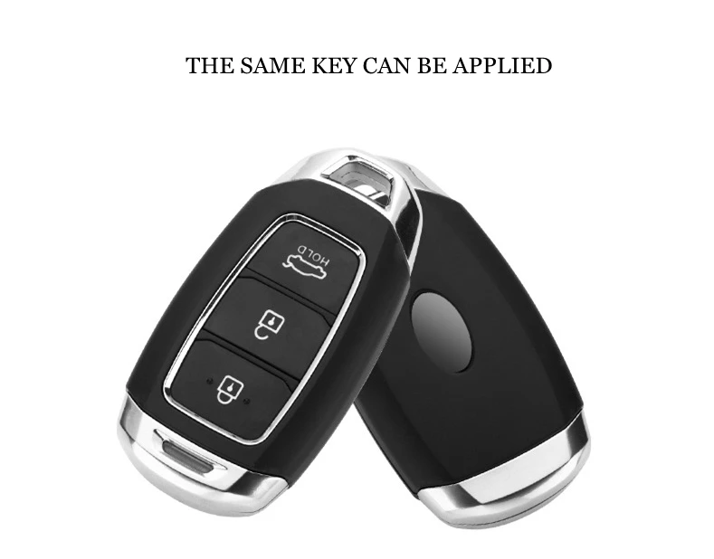 Алюминиевый сплав чехол для ключей автомобиля Hyundai i30 Ix35 Solaris Azera Elantra Grandeur Ig Accent Santa