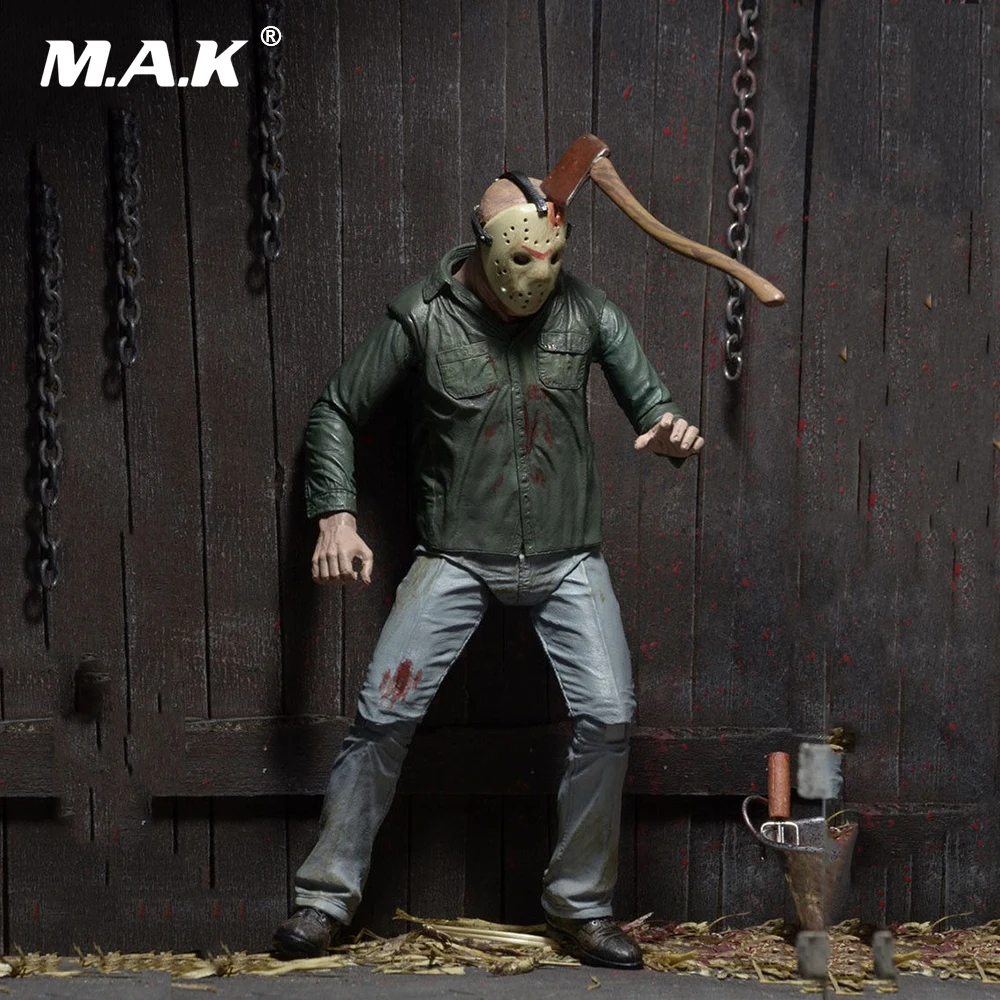 

Collectible Deluxe Edition Figure Model Toys 7" Anime Figure NECA PVC Jason Voorhees Friday Ultimate Murderer Horror Version