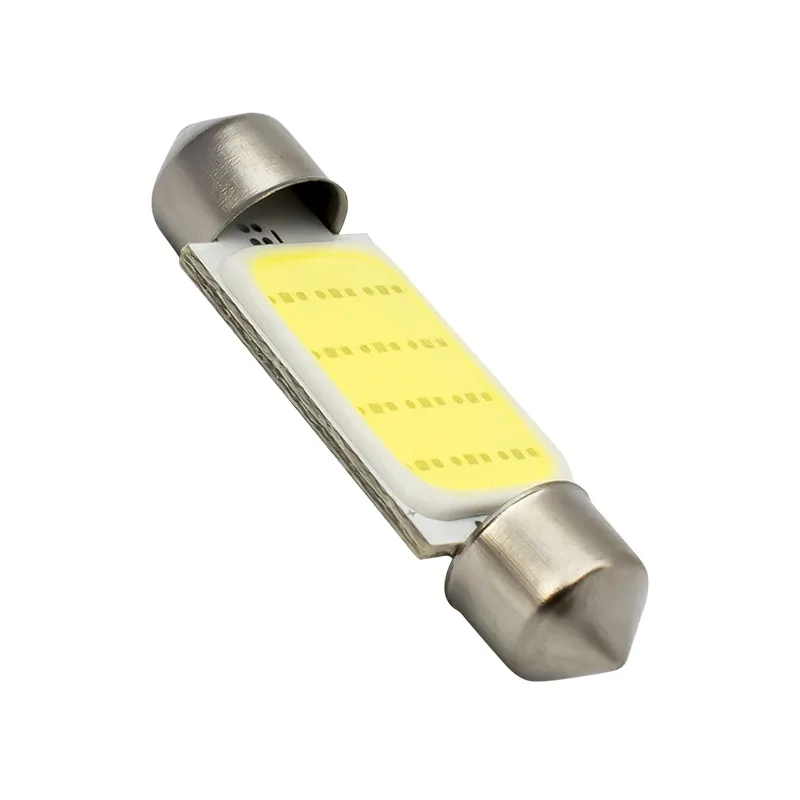 10 шт. 39 мм C5W C10W SV8.5 12844 DE4410 гирлянда COB Светодиодная Автомобильная Лицензионная
