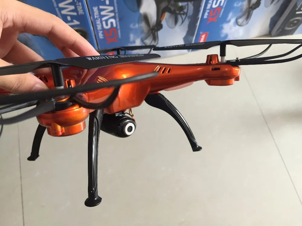 SYMA X5SW 1 с камерой 2 Мп WIFI FPV RC Квадрокоптер 4 ГГц 4CH 6 осевой гироскоп вертолет