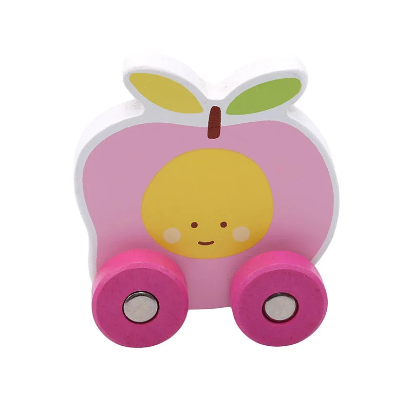 

Лидер продаж, Детские деревянные игрушки, мини-блок, фруктовый автомобиль, блоки, яблоко, персик, банан, груша, маленький размер, мультяшный а...