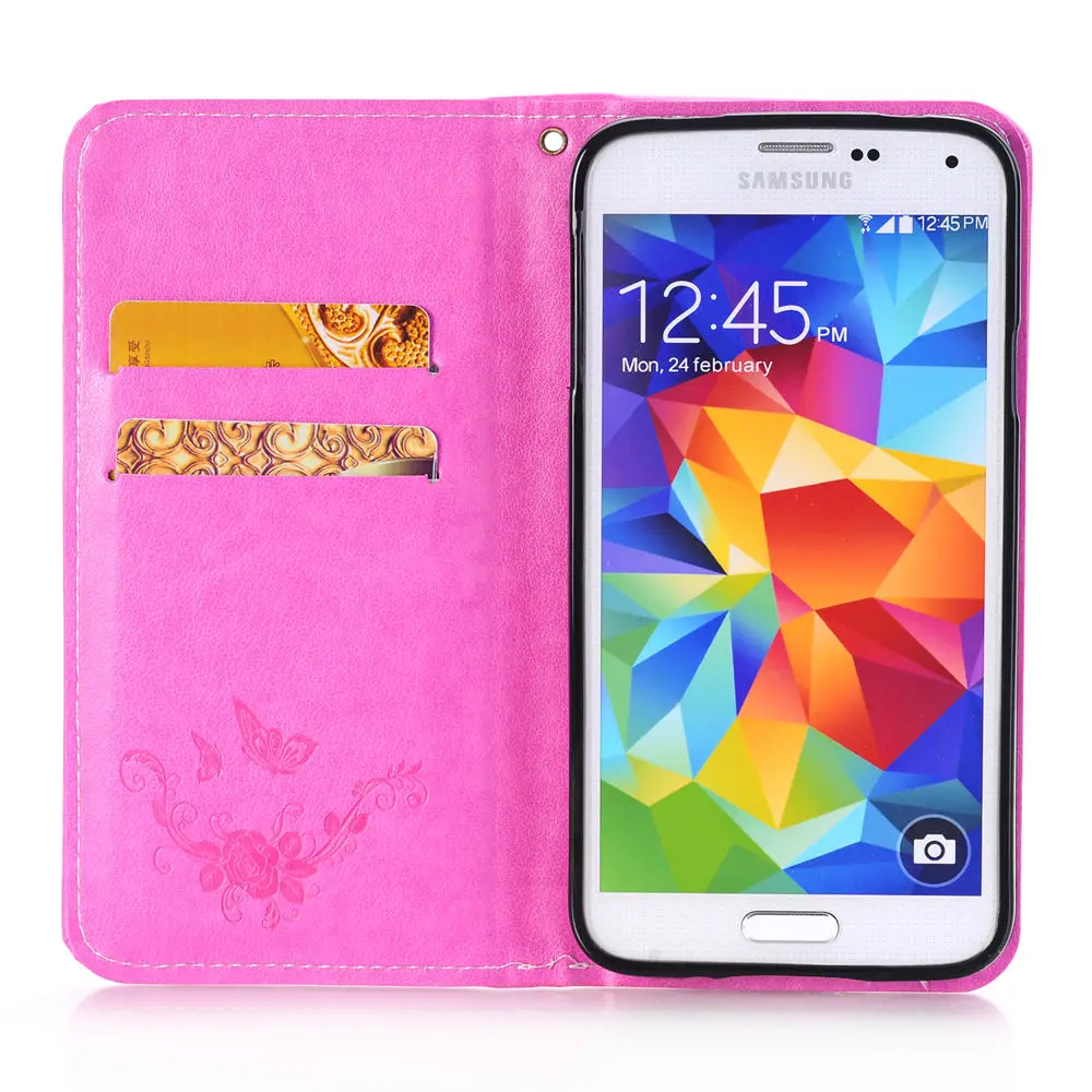 Флип чехол для Samsung Galaxy S5 Mini S 5 G800F G800H G800H/DS кожаный телефона 5S SM G800H|Чехлы-книжки| |
