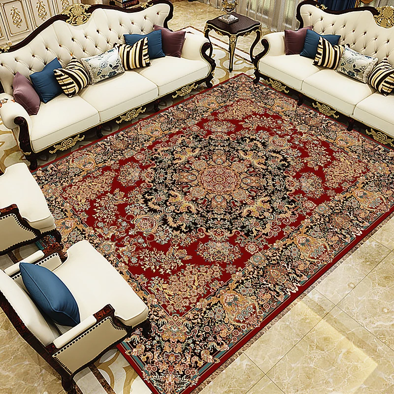 

European Modern Home Carpets For Living Room Sitting Room Turkey Persian Bedroom Tea Table Rugs Luxury Customize Mats European