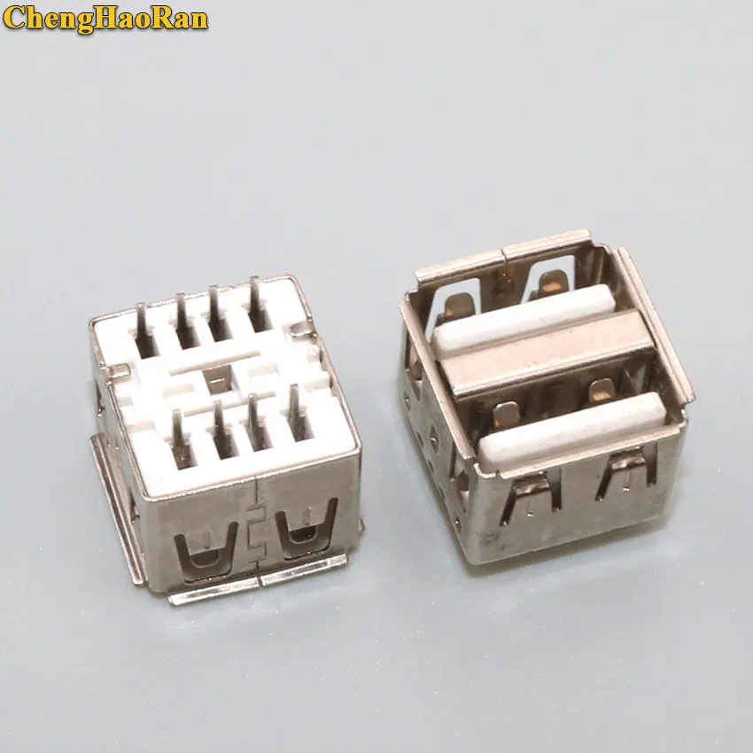 ChengHaoRan 2 0 USB разъем для разъема двойной короткий корпус тип A Женский 180 Степень