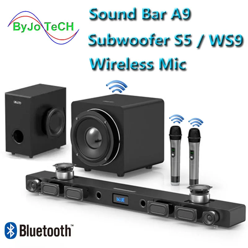 JY AUDIO A9 Bluetooth Саундбар 5,1 объемный звук домашний кинотеатр 8 блок встроенный домашний кинотеатр тв динамик с 8-дюймовым сабвуфером