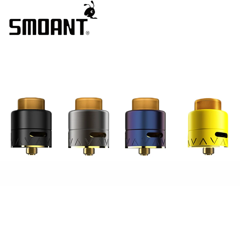Smoant Battlestar Squonker RDA с боковыми угловой воздуха и 24 мм Диаметр 810 смолы Driptip Vape двойной