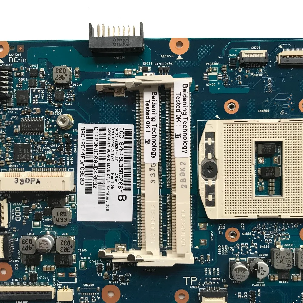 SZWXZY для HP 17 J 17T J100 материнская плата ноутбука HM87 750M/2G DDR3L 720267 501 001 601 100%