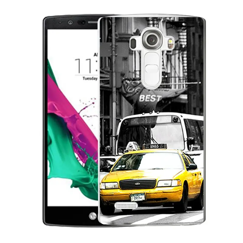 Qmswei ТПУ прозрачный телефон чехол для LG K3 K4 K5 K8 автомобиля такси лодка корабль с