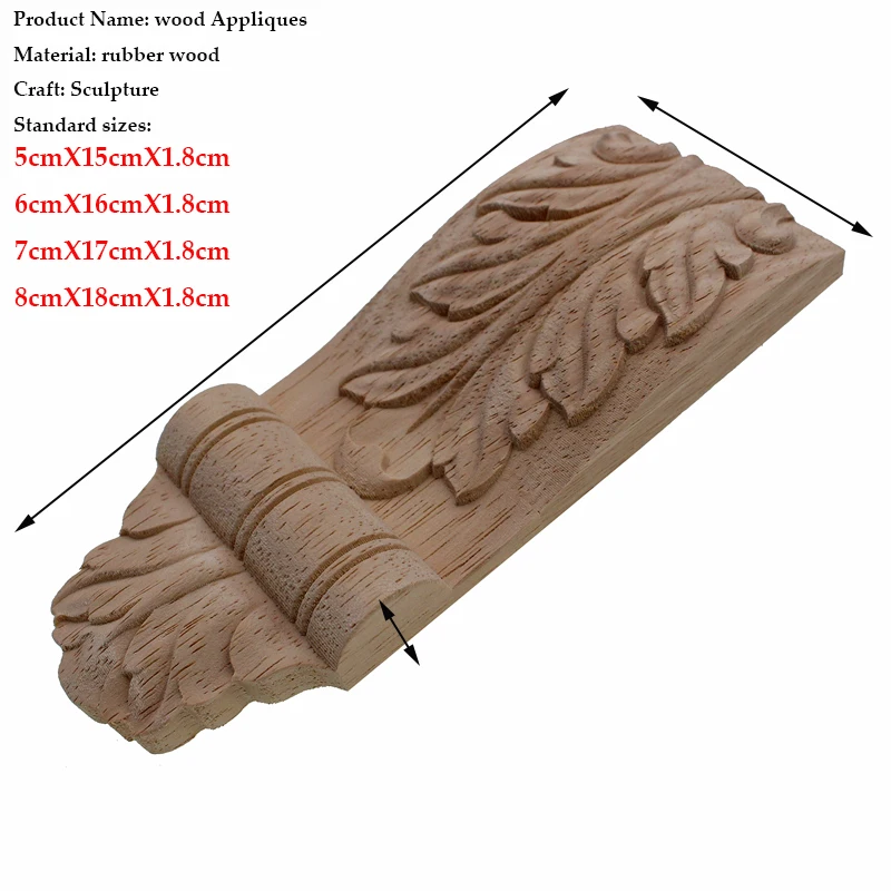 RUNBAZEF Wood Furniture Applique Door God Stage Stigma Pillar Decoration Accessories Creative Home Figurines Miniatures | Дом и сад