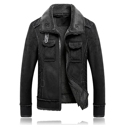A159 black LONMMY 5XL куртка с меховым воротником мужская повседневная бархатная утепленная верхняя одежда уличная ветровка Мужское пальто зимнее Мужское пальто - Цвет: A159 black
