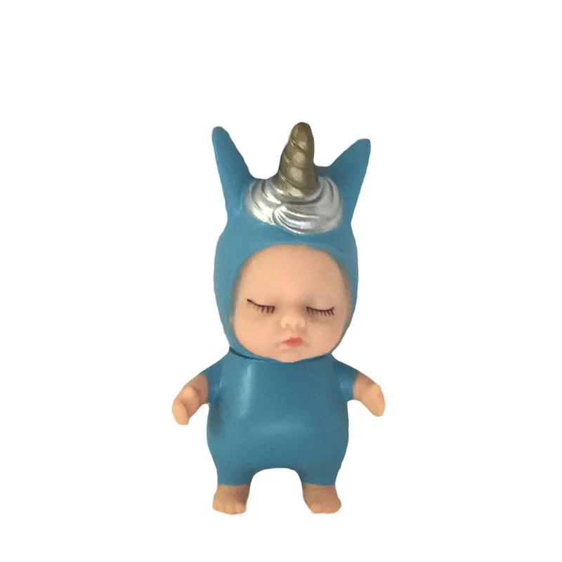 Детские куклы спящий Bjd bebe Кукла реборн брелок игрушка для детей девочки Рождественский подарок из ПВХ дети Новорожденные игрушки суставы могут перемещаться 7 см