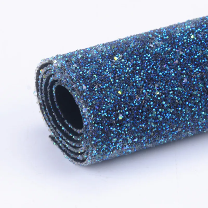 light blue 24x40 см, стразы, отделка для одежды, горячая фиксация, сетка, кристаллы, аппликации, стразы, цепь, лента для сумок, украшения, аксессуары - Цвет: light blue