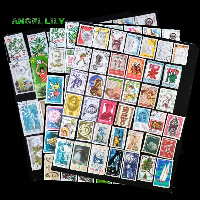 100 единицы товара все разные Европа Болгария бывшие в использовании почтовые