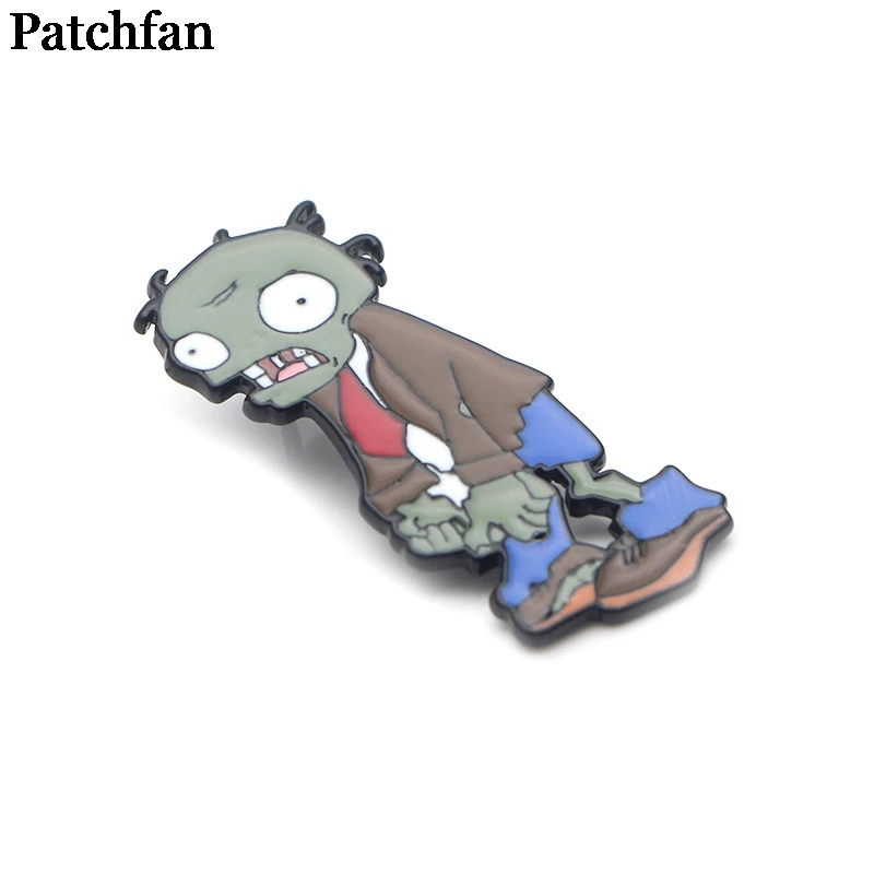 Patchfan Растения против Зомби мультфильм цинк булавка para рюкзак одежда для сумки рубашка шляпа insignia значки броши для мужчин и женщин A2037