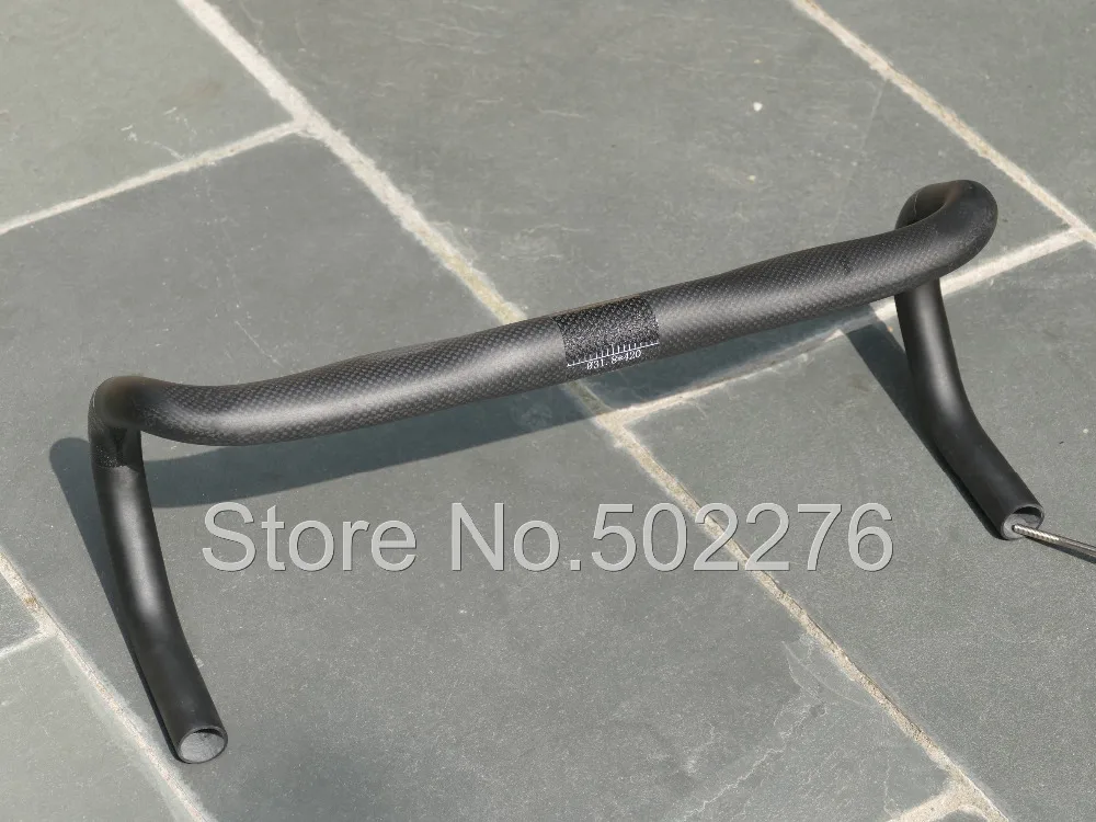 Road bike racing matte Glossy UD 3k full carbon fiber bicycle handlebar size : 400mm 420mm 440mm | Спорт и развлечения