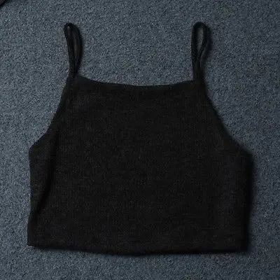 Женская трикотажная блузка без рукавов 5 цветов|sleeveless top|crop topcrop tops fashion |