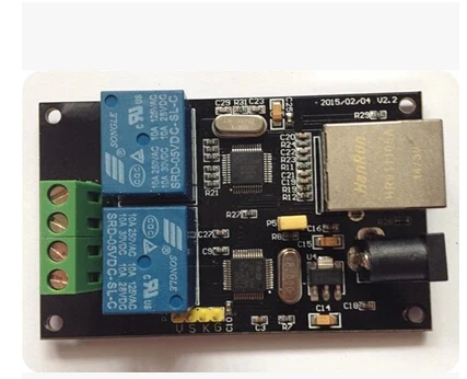 Бесплатная доставка! 2 реле/реле Ethernet/умный дом/дистанционное управление/реле