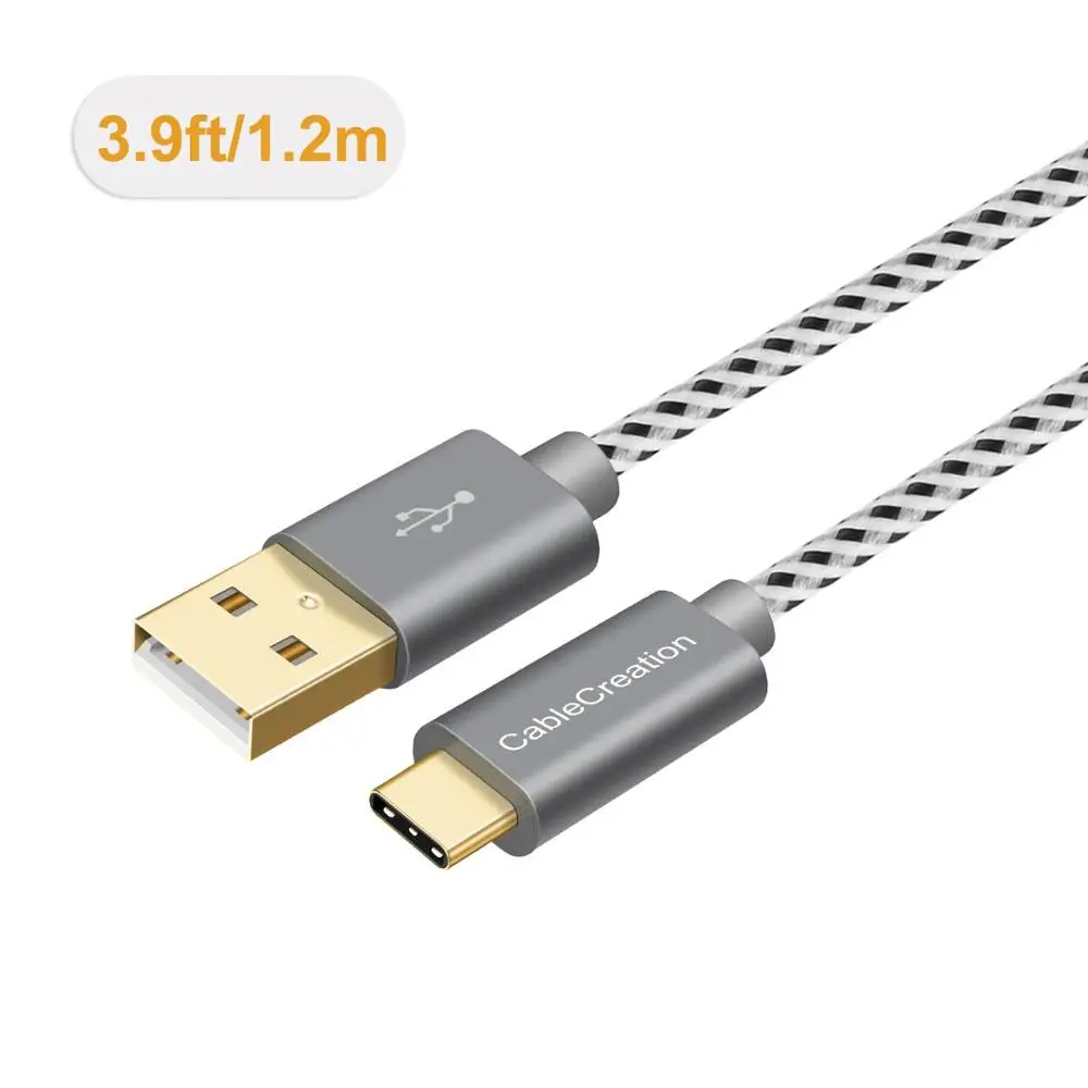 USB C to A Cable[3-Pack] CableCreation 4ft Type 2.0 Cord with 56K Pull-up Resistor Compatible Galaxy S9/S8 etc |