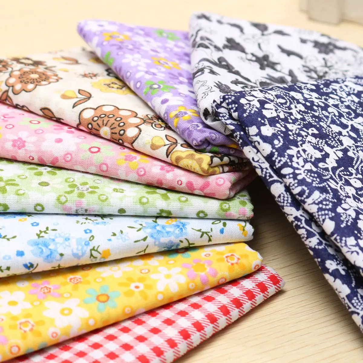 7Pcs 1" квадраты Ассорти рисунок цветочный из хлопчатобумажной ткани ткань для поделки своими руками Ткань для шитья, пэчворка ручной работы ткань 25x25 см