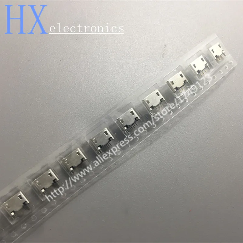 Бесплатная доставка 10 шт. вертикальный MICRO mini USB 5pin гнездовой разъем 180 градусов 5P