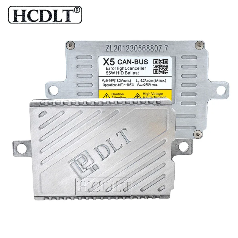 HCDLT 55 Вт DLT X5T Canbus без ошибок HID балласт для Xenon H1 H3 H7 H11 9005 9006 D2H Комплект ламп