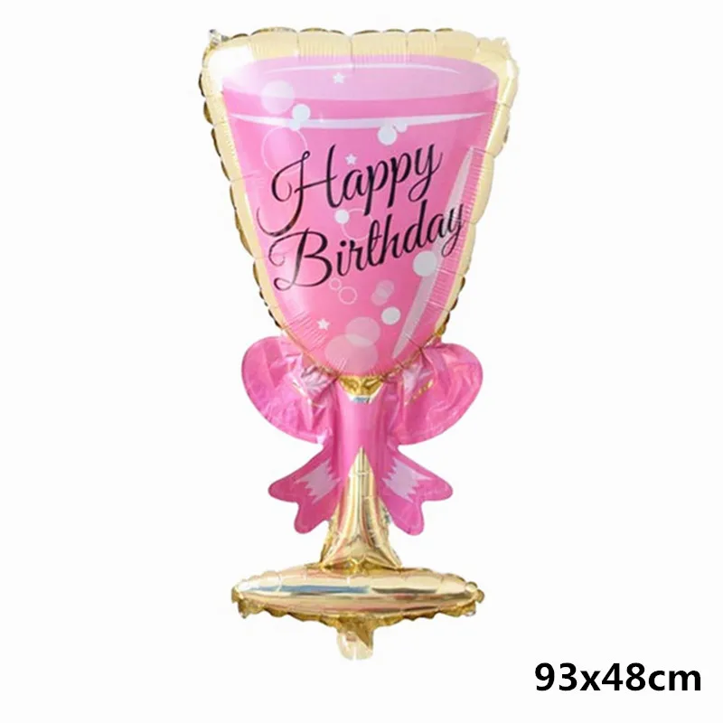 HB wine glass Бутылки вина Виски фольги воздушные шары с днем рождения украшения для взрослых детей надувные шарики для свадьбы события вечерние шары - Цвет: HB wine glass