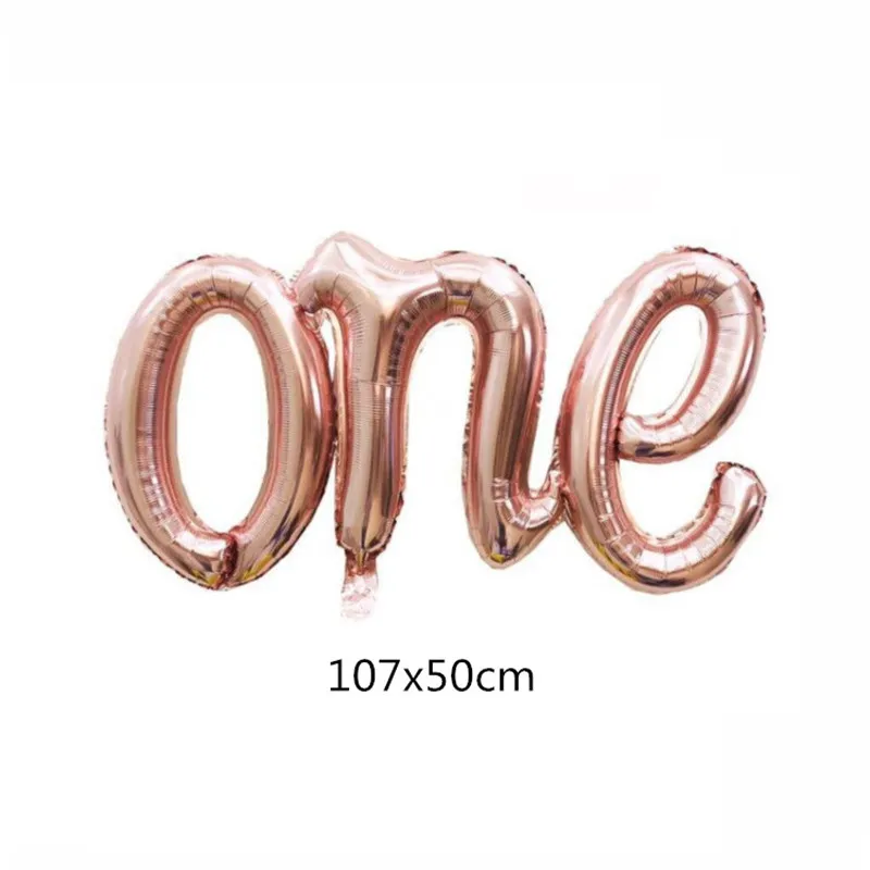 1pcs Rose gold one 1 шт гигантский надувной шар, он/она, пол, раскрывает шары, мальчик или девочка, детский душ, тематическая активность, украшения для детей - Цвет: 1pcs Rose gold one