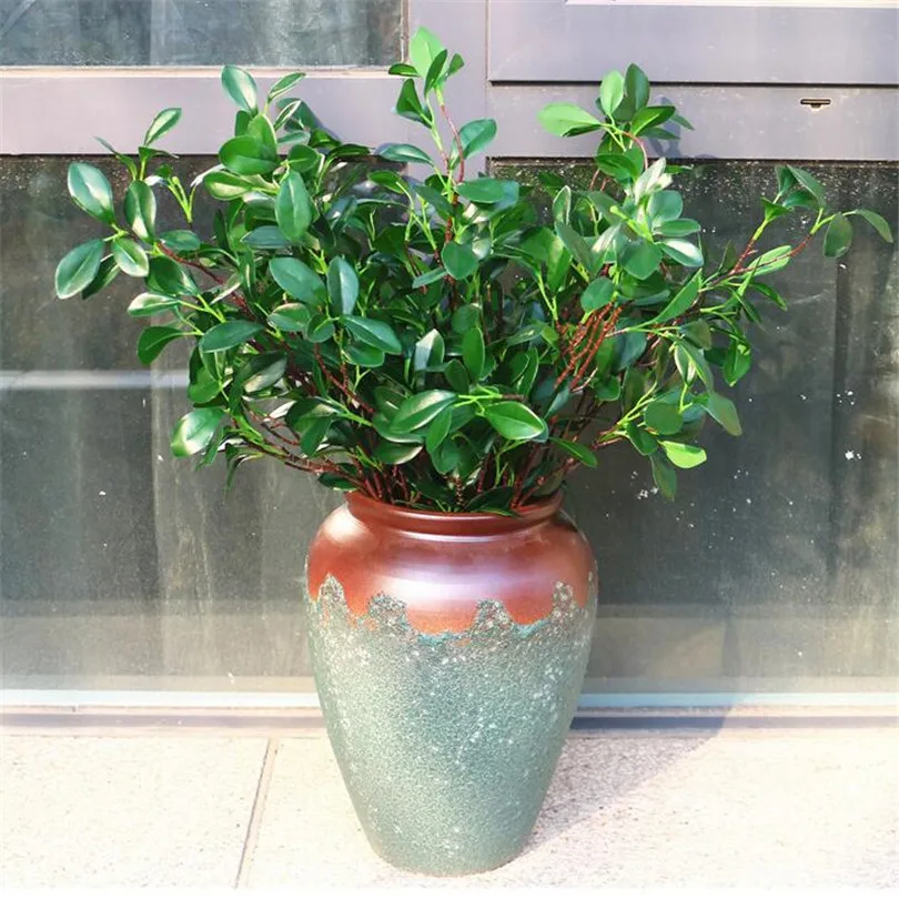 11 шт. искусственное миланское дерево блески шелковые Зеленые стебли Murraya зеленое