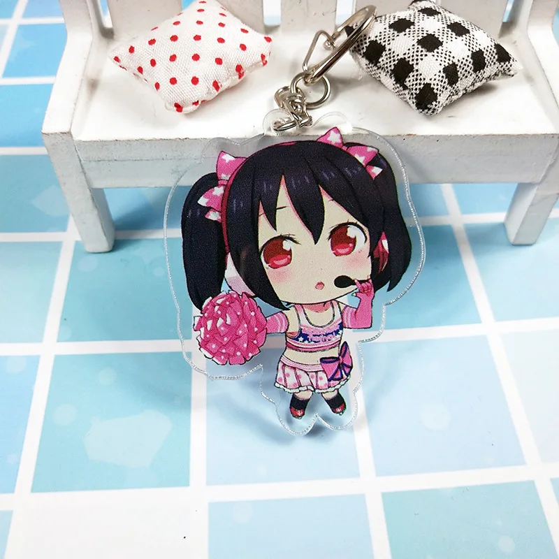 Акриловая цепочка для ключей Love Live Kotori Minami Nico Cheer двухсторонний брелок девочек