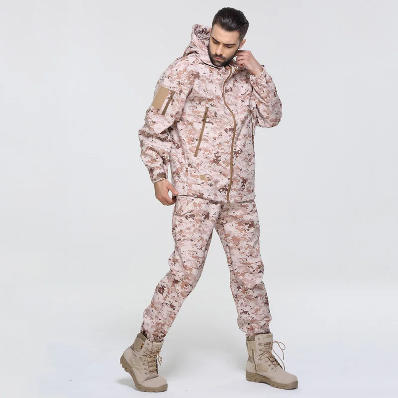 Мужская Тактическая Военная форма водонепроницаемый ветрозащитный армейский