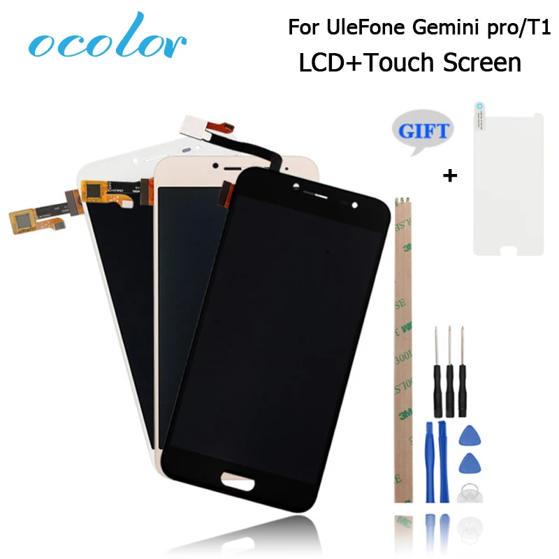Ocolor Ulefone Gemini Pro T1 ЖК-дисплей и сенсорный экран дигитайзер сборка Замена для +